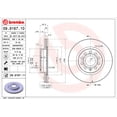 thumbnail image 2 of Par de DISCOS VENTILADOS JETTA 2019 VOLKSWAGEN 1.4L L4 Delanteros BREMBO ., 2 of 5