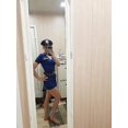 thumbnail image 3 of Disfraz de oficial de policía para mujer, uniforme de juego de rol, disfraz de oficial de policía para fiesta, juego de plumas, disfraces para fiesta de Halloween, 3 of 3