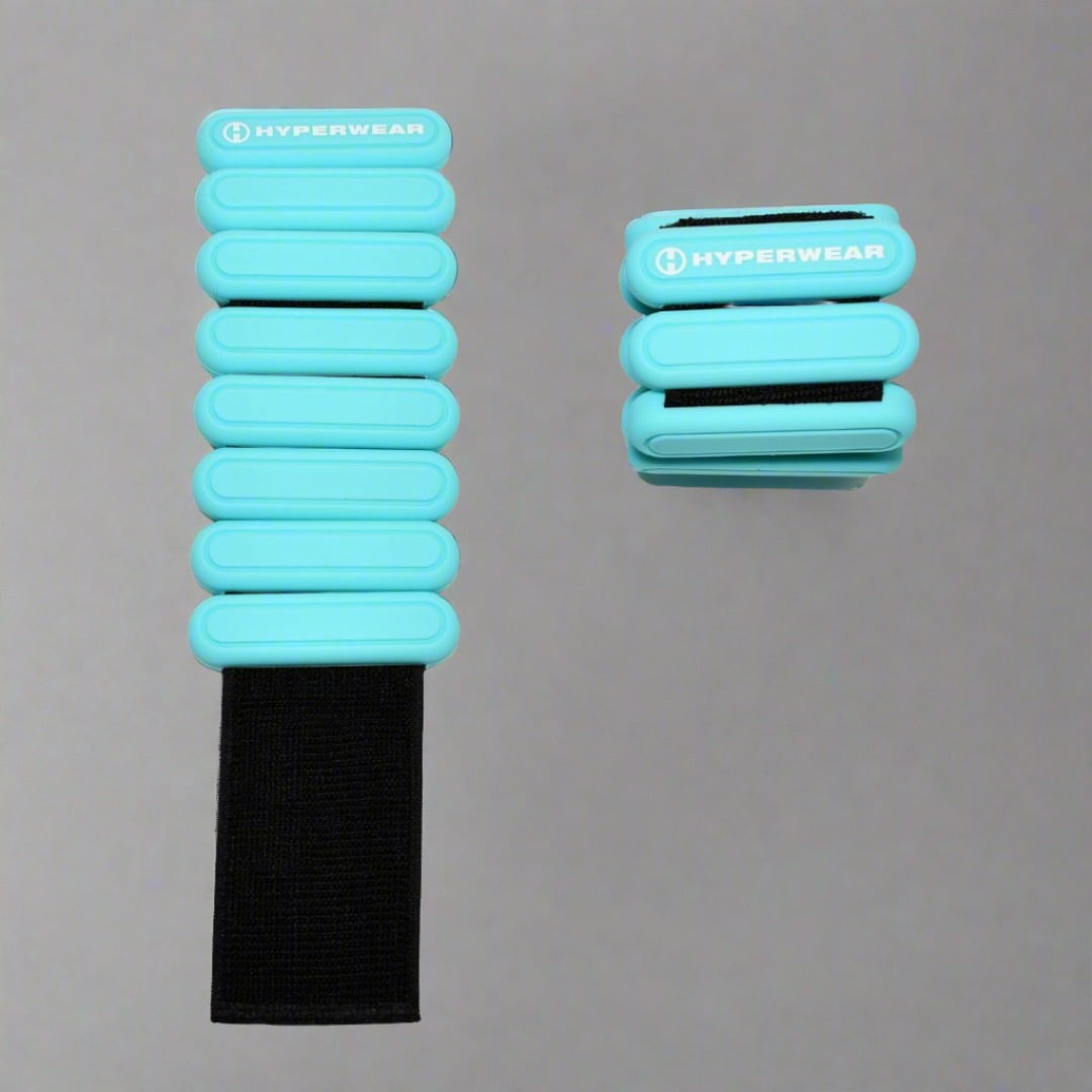 Hyperwear Wrist & Ankle Weights, Adjustable, 1.2 lb Each - Strength & Balance Training