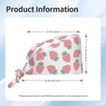 thumbnail image 6 of Kdxio Strawberry Pattern Turban Hat for Women Men Comfortable Adjustable Cleaning Working Cap with Sweatband, 6 of 8