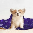 thumbnail image 4 of Pofeuu Dark Purple Snowflakes Print Puppy Blanket,Dog Blankets,Pet Blanket Cozy Cat Blankets for Indoor Cats, Fuzzy Pet Blanket for Kitten Doggy Dog Blankets-Large, 4 of 8