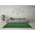 thumbnail image 3 of Ahgly Company Indoor Rectangle Abstract Emerald Green Contemporary Area Rugs, 2' x 4', 3 of 4