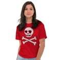 thumbnail image 3 of Skeleton Skull Crossbone Heart Symbol Women's Graphic T Shirt Tees Brisco Brands M, 3 of 6