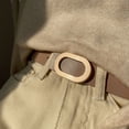thumbnail image 3 of Women Belt Luxury Designer Needle Hole Adjustable Belt Buckle Fashion Leather Jeans Waistband Girl High Quality Female Belts New (black,95cm), 3 of 7