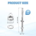 thumbnail image 2 of Anclajes en cuña Uxcell de 10 Pcs, 1/4" x 3-1/8" Tornillos de anclaje de acero inoxidable, 2 of 6