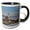 Black/White, variant on 3drose, Fisgard Lighthouse, Victoria, British Columbia, Canada, 15oz Mug