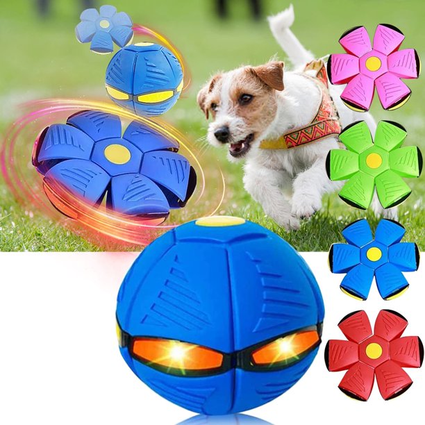 Blublu Park UFO Flying Saucer Ball Dog Toy, Magic Ball New Pet Toy with