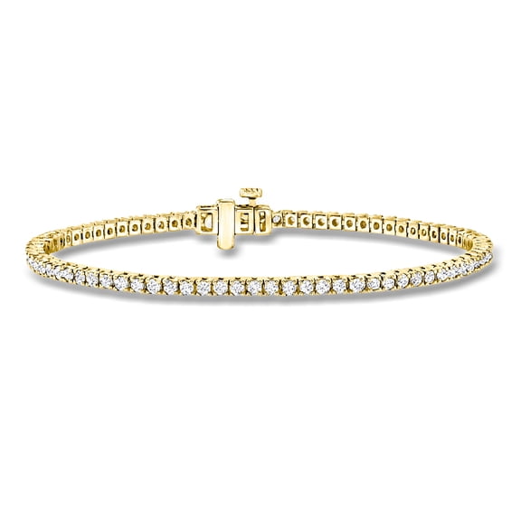 Ross-Simons 2.00 ct. t.w. Lab-Grown Diamond Tennis Bracelet in 18kt Gold Over Sterling, Women's, Adult
