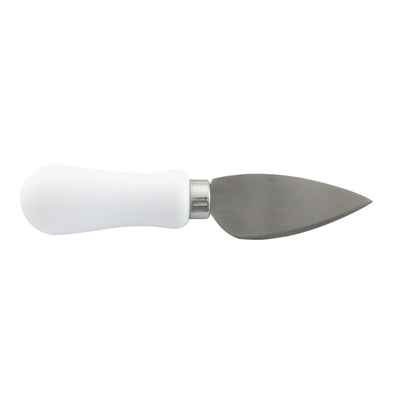 Holiday Time 4 Piece Count Cheese Knife Set in Arctic White, Plastic and  Stainless Steel 