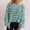 520-Green, variant on Byworldtasic Womens Oversized Sweaters Women's 2025 Fall Winter Long Sleeve Striped Sweater Casual Crewneck Pullover Knit Tops Black