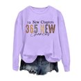 thumbnail image 4 of Tanghaowl Women Sweatshirt Zip Up Sweatshirt Casual Long Sleeve Pullover Tops Stand Collar Loose Fit Basic Solid Color Purple S, 4 of 4