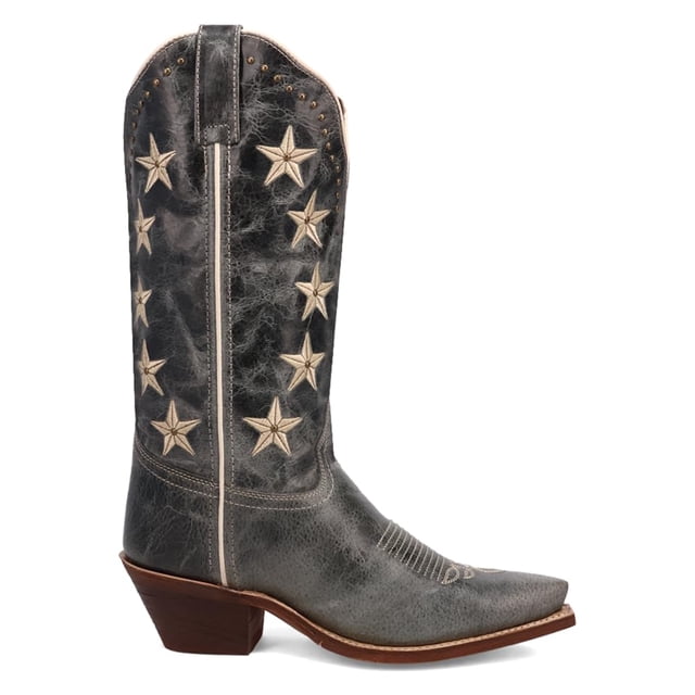 Botas Laredo Serenade de piel patriótica para mujer, color azul, talla 7
