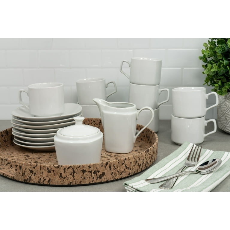 10 Strawberry Street Simply White Square 45-Piece Entertaining