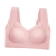 thumbnail image 1 of Sujetador deportivo tipo bralette sin costuras, cobertura total, para uso diario, para mujer, sin costuras Rosa, 1 of 9
