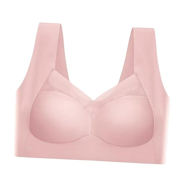 Sujetador push up sin costuras, sujetador deportivo transpirable para mujer, sujetador sin costuras para uso diario. Rosa