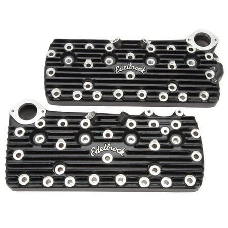 Edelbrock Cyl Hd Ford Flathead Late Model High Lift/Lg Chamber Black