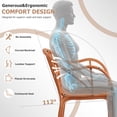 thumbnail image 7 of Avaloomia Home Outdoor Dining Chairs Set of 4, All Weather Stackable Plastic Patio Chairs with Armrest & Anti-Slip for Garden Porch Deck Kitchen No Assembly, Coral Red ﻿, 7 of 7