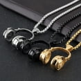 thumbnail image 2 of Stylish Stainless Steel Earphone Pendant Necklace, Men's Style, 2 of 5