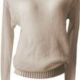 thumbnail image 5 of Thin Sweaters for Women Lightweight Knitted Sweater Sheer Tops Blouse Color: Khaki Size: L, 5 of 6