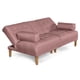 thumbnail image 4 of Sofá Cama de Lino Palo de Rosa Modelo Queen Makora Con Portavasos, 4 of 8