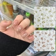 thumbnail image 4 of ROZYARD 4 Sheets Nail Art Stickers Flower Nail Decals for DIY Nail Art Decorations, 4 of 10