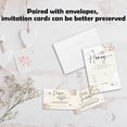 thumbnail image 4 of 25 Sets Wildflower Baby Shower Invitations,A Little Honey Is On The Way Baby Shower Invites With Envelopes,Book Request Cards,Diaper Raffle Tickets,Gender Reveal Party Favors & Supplies-A04, 4 of 6