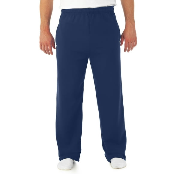 Jerzees Pantalons de Survêtement NuBlend Pocketed Open-Bottom, L, J Marine