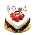 thumbnail image 2 of simhoa 24/Set Cartoon Animals Cake Cupcake Toppers Picks Kids Birthday Party Decoration Navy Theme, 2 of 7