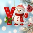 thumbnail image 4 of 26 Letters Christmas Tree Decoration Pendant Christmas Tree Ornaments DIY Christmas Ornaments Christmas Decoration Xmas Tree Hanging Decor, 4 of 6