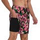 thumbnail image 2 of Balery Trendy Floral Bañador para hombre, shorts de playa de secado rápido con entrepierna y forro de compresión-Medium, 2 of 6