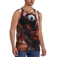thumbnail image 2 of Balery Red Panda Autumn Branches Camisetas sin mangas para hombre, absorbe la humedad y protege contra el mal olor.-Small, 2 of 7