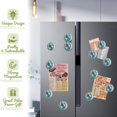 thumbnail image 4 of Strong Refrigerator Magnet Fridge Sticker, Patchwork Of Irregular Lumps Of Blue 12Pcs Beautiful Photo Decorative Magnet Set, Small Round Crystal Glass Craftwork for Refrigerator Decor, 4 of 4