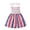 M9 White, variant on Independence Day Girls Dresses Sleeveless Spaghetti Strap Star Print Dresses Patriotic For America July Of 4Th 250Th Anniversary Children Clothes Blue Size 18-24 Months