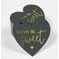 thumbnail image 2 of Inkdotpot Étiquette de Mariage en Papier Véritablement Dorée "Love Is Sweet" 50 Pcs, 2 of 6