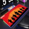 thumbnail image 3 of Alfombrilla de ratón de Anime Red Dead Redemption 2 RGB colorida para juegos, alfombrilla grande para juegos XL con luz LED, alfombrilla para ratón para ordenador, alfombrilla para escritorio para jue, 3 of 5