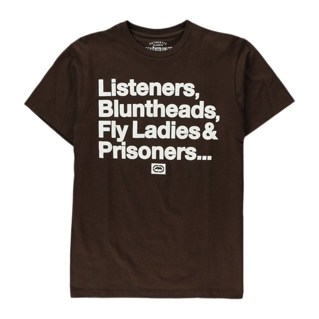 Camiseta gráfica Ecko Unltd. Memory Lane para hombre marrón extra pequeña