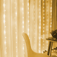 thumbnail image 2 of Guirnalda de luces LED de alambre de cobre para Año Nuevo 2024, cortina de luces de hadas de 6 metros para ventana del hogar, dormitorio, Navidad, boda, fiesta, lámpara de decoración, 2 of 5