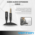 thumbnail image 4 of Cable Extensión Audio Auxiliar 3.5mm VENTION 3Mts Trenzado Macho+Hembra, 4 of 6