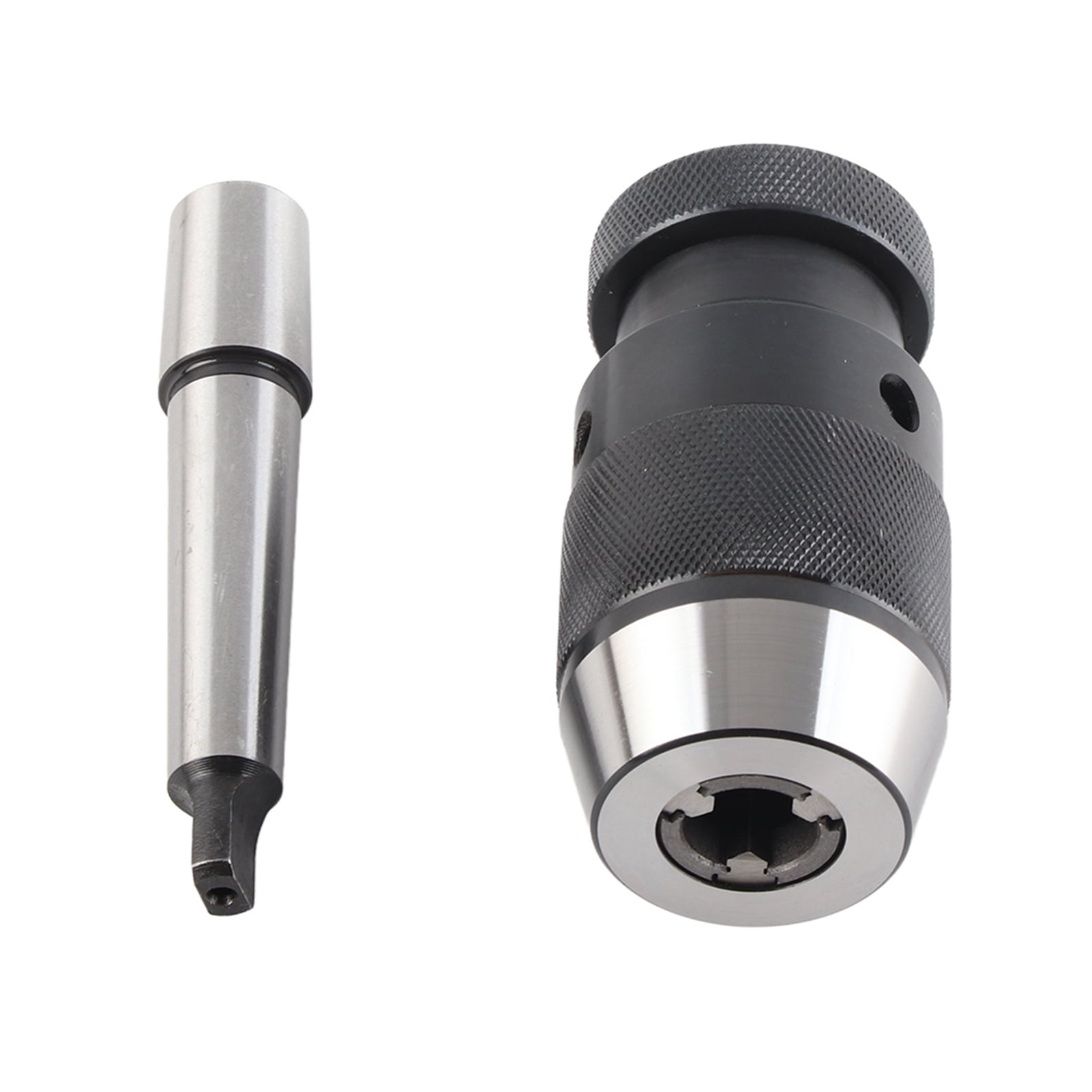1-16mm Keyless Drill Chuck With MT2-JT3 Arbor - 45# Steel, Self-Tightening For Lathe & Drill