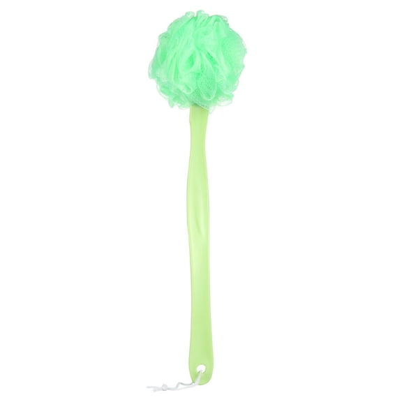 Loofah Back Scrubber for Shower,Loofah on a Stick , Bath Sponge with Handle, Shower Back Scrubber,PE Soft Mesh Lufas, Exfoliating Luffa for Men and Women,Green