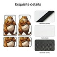 thumbnail image 4 of Naloa Cartoon Cheetah With Attitude Car Foot Mat Set of 4 Pieces - Universal Floor Liner Neoprene Full Set Floor Mats for Cars Trucks SUV, 4 of 7