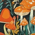 thumbnail image 4 of Mushroom Leaves Shower Curtains Waterproof Fabric Shower Curtain Bathroom with Hooks Washable Bathroom Shower Curtains 60x72 Inch Home Decor, 4 of 6