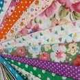 thumbnail image 2 of 50pcs 7.9x10 inch Cotton Fabric Bundle Pre Cut Patchwork Squares DIY Sewing Squares Material (Floral/Dots/Strips), 2 of 9