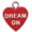 Red, variant on Acrylic Red "Too Cute / Cutie" Heart - Silver-tone Clear Star of David Charm Bead Dangle with Mini 2025