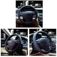 thumbnail image 4 of Funda para volante Valleycomfy, piel de microfibra, color negro, 4 of 4