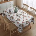 thumbnail image 2 of White Cow Hat Flower Pattern Rectangle Tablecloth 60"x84",Waterproof Polyester Rectangle Table Cloth, Wipeable Spillproof Polyester Tablecloth for Dining, Camping, Indoor and Outdoor, 2 of 5