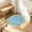 Blue, variant on Japceit Shell Shaped Bath Mat, Non Slip Microfiber Absorbent Rug, Scallop Sea Design Soft Floor Mat For Bathroom Bedroom Entryway, Quick Dry Washable Shower Decor