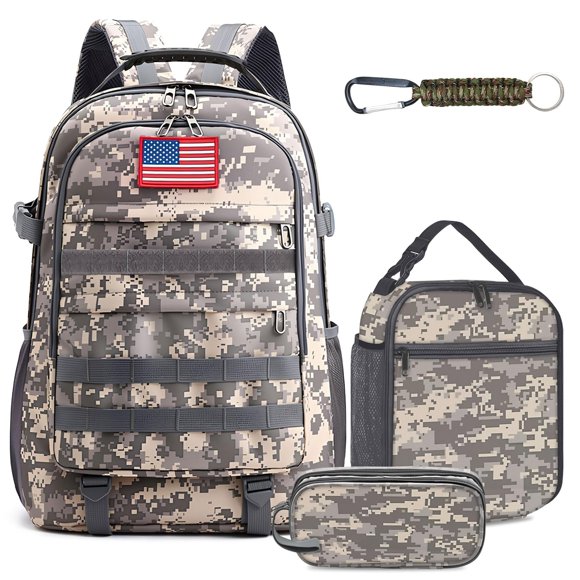 Mochila escolar TILYTADLY para niños, 46 x 20 x 32 cm, USB, juego de 4 piezas