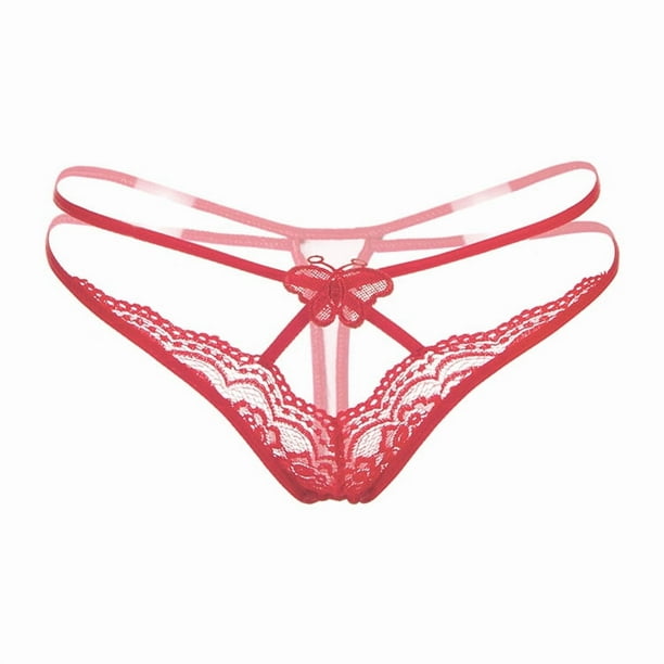 Tangas de tiras con encaje floral, bragas íntimas de cintura baja con huecos, lencería y ropa interior sexy para mujer