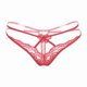 thumbnail image 1 of Tangas de tiras con encaje floral, bragas íntimas de cintura baja con huecos, lencería y ropa interior sexy para mujer, 1 of 5